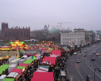 Weihnachtsmarkt von oben